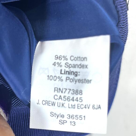 J. Crew No. 2 Pencil Skirt Royal Blue Preppy Modern Classic Quiet Luxury Size 4 - Picture 6 of 6